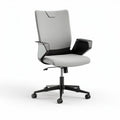 Zwenkbare bureaustoel met grijze stof en hoogteverstelling 60 x 60 x 100cm